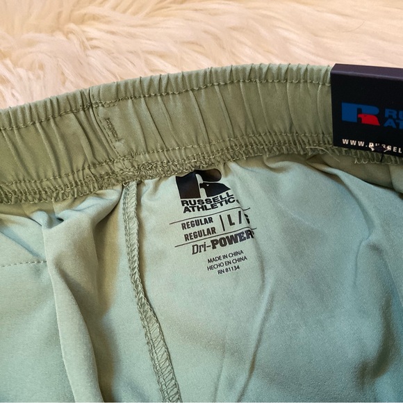 Russell Men’s Athletic Running Shorts - NWT - Size Large - Loden Green - Picture 7 of 13